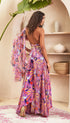 Abigail Lilac Sari Draped Jumpsuit